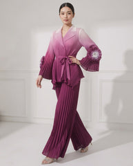 Luxury Plissé Dressy Pant Set