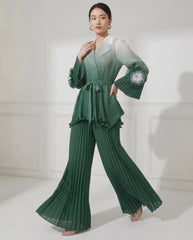Luxury Plissé Dressy Pant Set