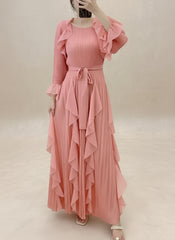 Plissé Pleat Women's Pleated Japanese Formal Pleated Midi Dress