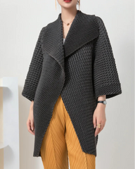 Plissé Pleated Pleats Jacket – Zigzag Texture