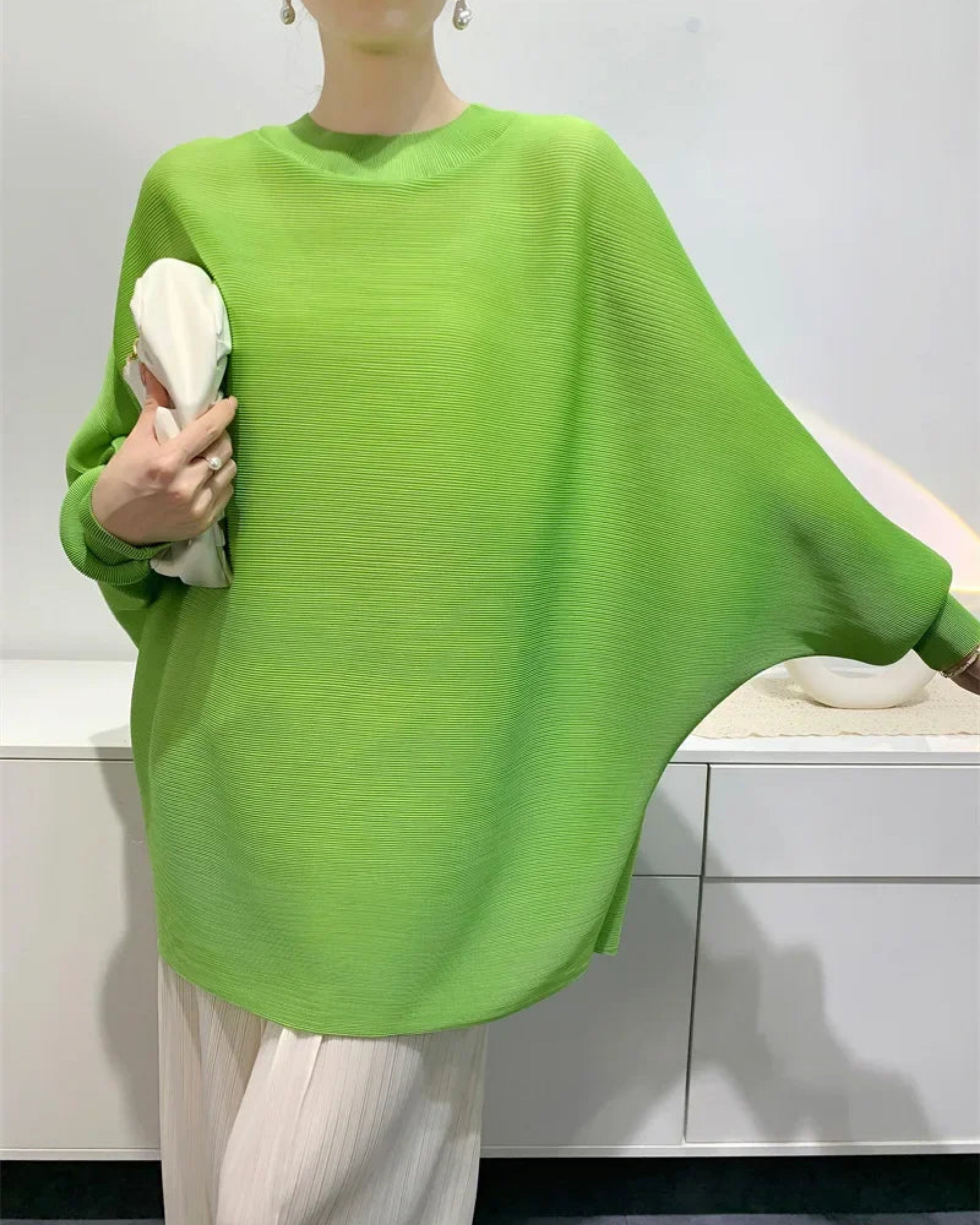 Plissé Pleats Pleated Top – Japanese Designer Luxury