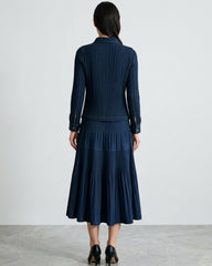 Plissé Casual Travel Skirt Set