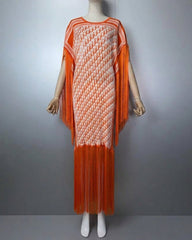 Elegant Plissé Formal Maxi Dress