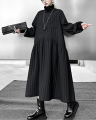 Premium Cotton Quilted Midi Dress | Luxury Travel, Work, Daily