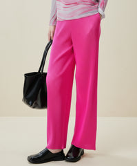 Premium Plissé Wide-Leg Trousers – Comfortable High-Rise Designer Fit