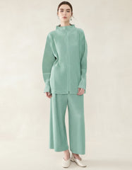 Premium Thick Japanese Plissé Designer Two-Piece – Formal Travel