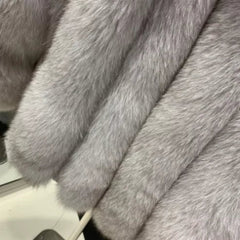 Luxury Genuine Fox Fur Coat