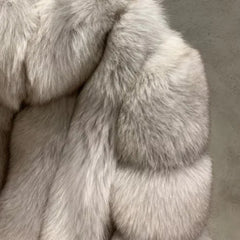 Luxury Genuine Fox Fur Coat