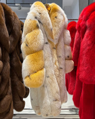 Luxury Full-Length Fox Fur Coat