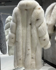 Luxury Full-Length Fox Fur Coat