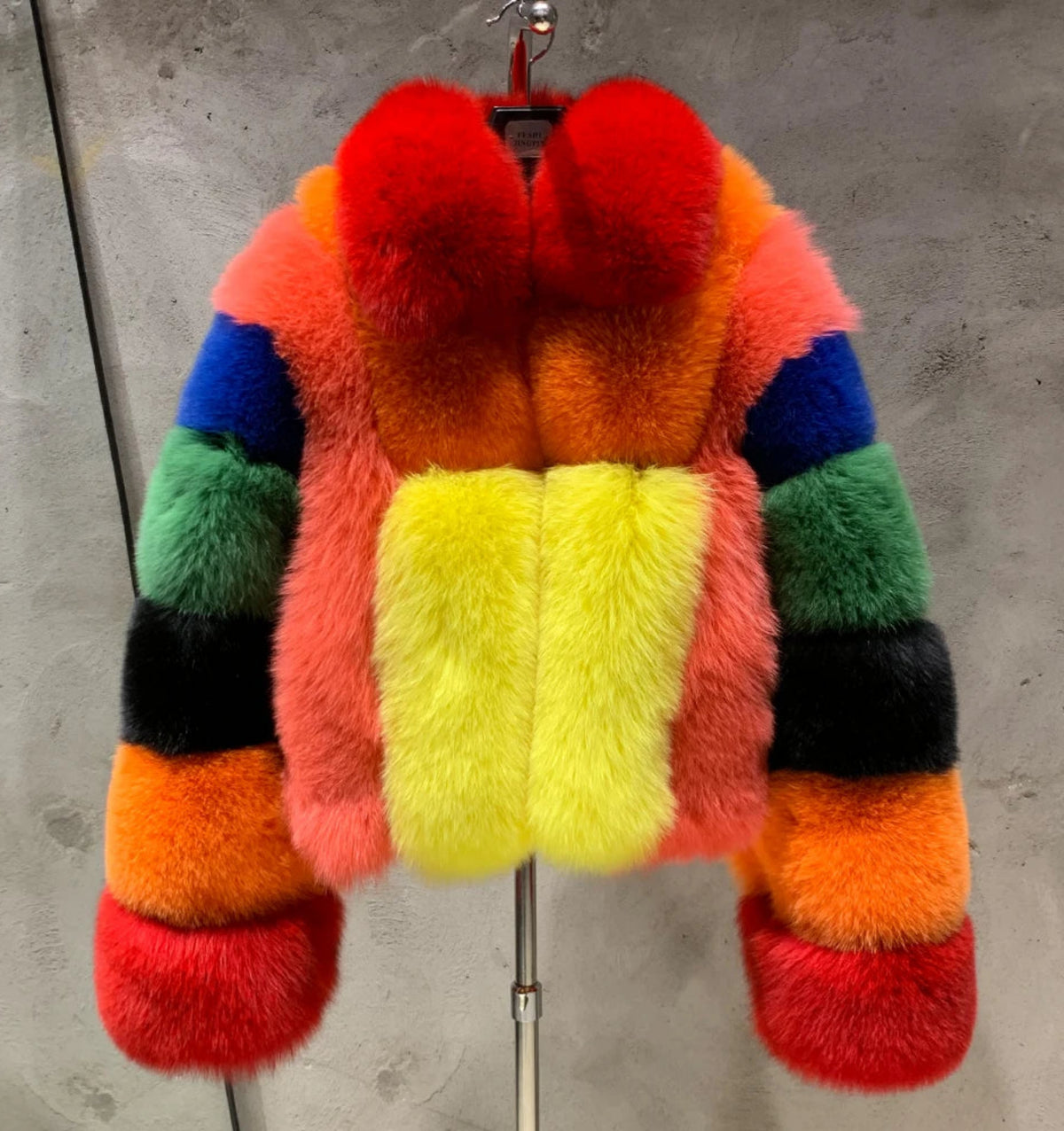 Real Fox Fur Jacket | Cropped Fox Fur | Bolero Jacket | Custom-Made | Short Coat | Red Fox Fur
