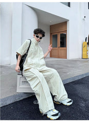 Men's Japanese Streetwear Baggy 2-Piece Set