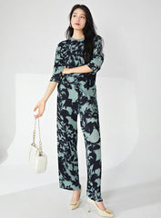Luxury Formal Pleats Pant Set