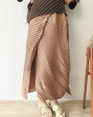 Elegant Micro-Pleated Skirt
