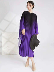 Elegant Kaftan Pleated Resort Dress