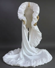 Sculptural Taffeta Opera Cape