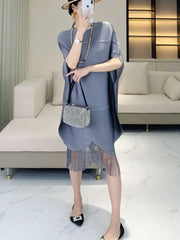 Luxury Plissé Oversized Tunic