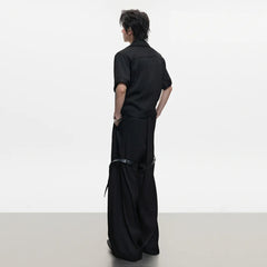 Men's Belted Wide Trousers & Top
