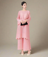 Luxury Pleated Trouser 2-Piece Set