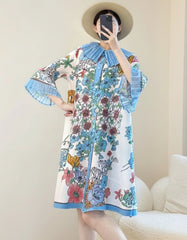 Luxury Travel Pleats Tunic