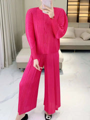 Luxe Pleated Blouse & Palazzo Pant