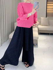 Truly Pleated High-Waisted Pants