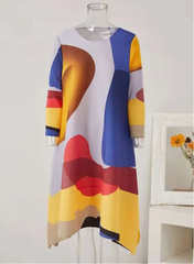 Luxury Asymmetric Kaftan Dress