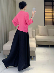 Truly Pleated High-Waisted Pants