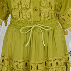 Luxe Butterfly Embroidered Top & Skirt