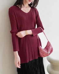 Dressy Sculptural Pleated Top