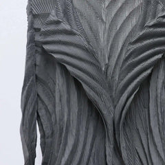 Luxe Pleated Geometric Cardigan