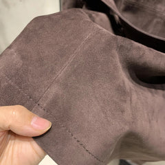 Luxury Suede Jacket with Shearling Fur