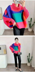 Luxury Pleats Turtleneck Top