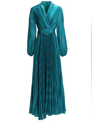 Luxury V-Neck Chiffon Dress