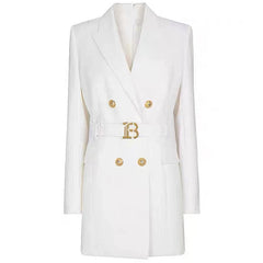 Women's Stylish Designer Elegant Long Blazer Coat