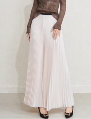 Luxury Plissé Palazzo Pants