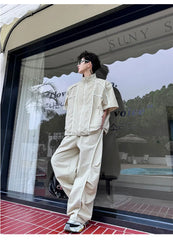 Men's Japanese Streetwear Baggy 2-Piece Set