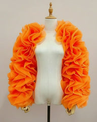 Luxury Ruffle Sleeve Bolero