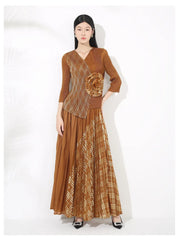 Luxury Petite Pleated Skirt Set