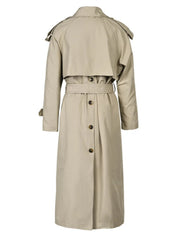Luxury Pleated Trench Coat