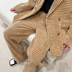 Couture Men's Casual Corduroy 2 Piece Suit