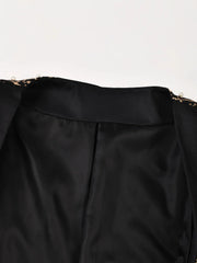 Luxe Pearl-Embellished Blazer