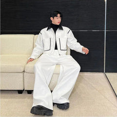 Men's Modern Corduroy Jacket & Trousers Set