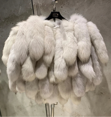 Genuine Fox Fur Tails Bolero