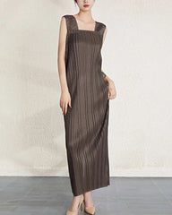 Couture Plisse Shawl Dress Set