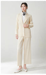 Luxury Plissé Blazer & Trousers