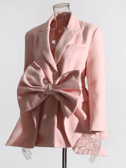 Glam Luxe Oversized Bow Blazer