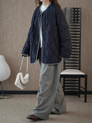 Premium Diamond-Quilted Jacket