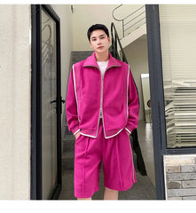 Men's Japanese Streetwear Sweatsuit 2-Piece Set