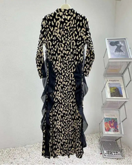 Luxurious Ruffle Pleated Dress
